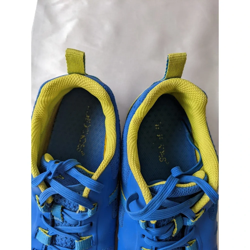 Xero Shoes Prio Perform Womens 10.5 Blue Yellow Minimalist Barefoot Sneakers